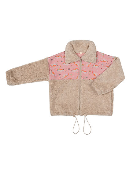 Unicorn Teddy Somon Detaylı Kız Çocuk Ceket