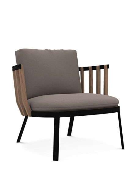 Swing Teak Sepia Black Chair