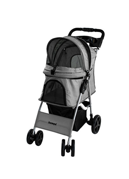 Favorite Grey Cat and Dog Transport Trolley