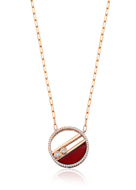 Rendezvous Agate Women's Gold Necklace