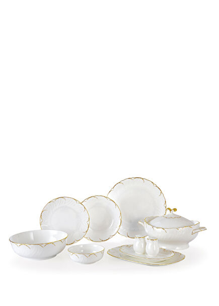 Perla Gold Bone China 60 Parça Yemek Takımı