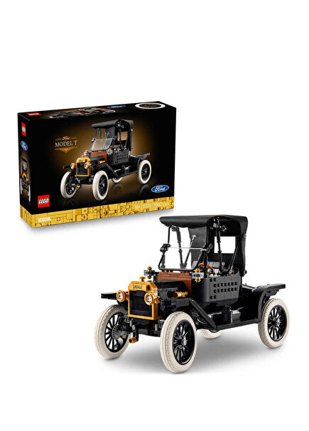 Icons Ford Model T 1060 Parça 18+ Yaş Klasik Otomobil Modeli Yapı Oyuncağı 11376