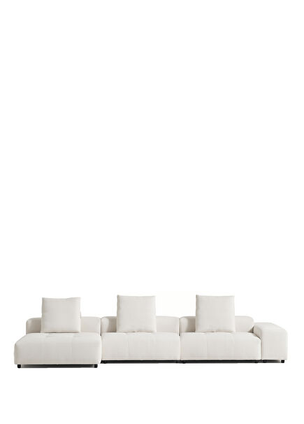 Fausto Comfort Beige Three-Module Corner Sofa