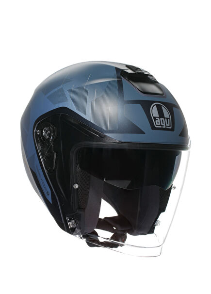 İrides Trieste Matt Blue Grey Açık Motosiklet Kaskı