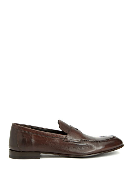 Dark Brown Men's Leather Loafer