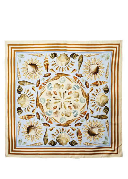 Mavi Erkek İpek Fular