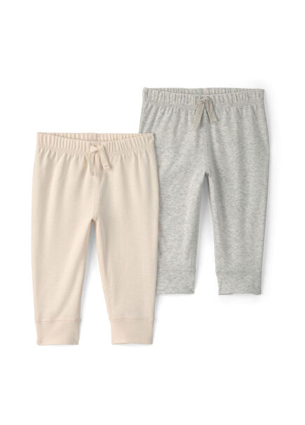 Renkli Unisex Bebek 2'li Pantolon Set