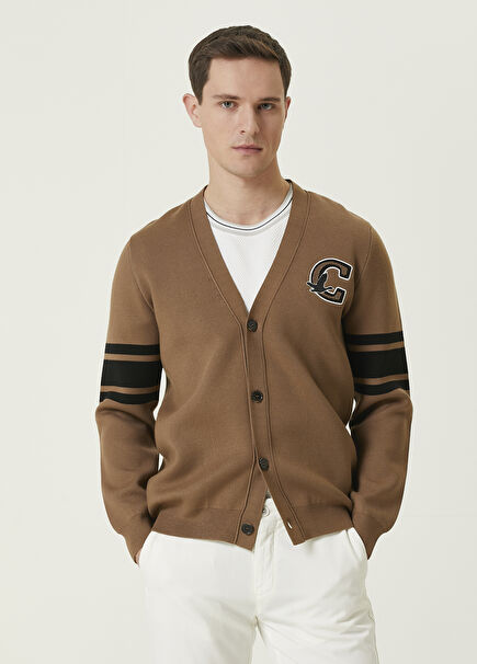 Camel Logo Detailed Cardigan