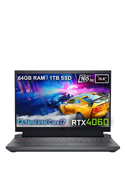 Gaming G15 5530 G155530014Uv6 Intel Core i7-13650HX 64GB DDR5 1TB SSD RTX4060 8GB 140W 15.6" Full HD Ubuntu Gaming Laptop