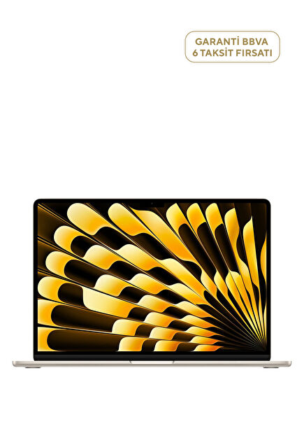 MacBook Air 15" M4 Çip 10 Çekirdekli CPU 10 Çekirdekli GPU 16GB Bellek 256GB SSD Yıldız Işığı Laptop MW1J3TU/A
