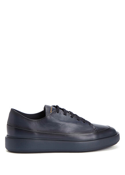 Lacivert Erkek Deri Sneaker