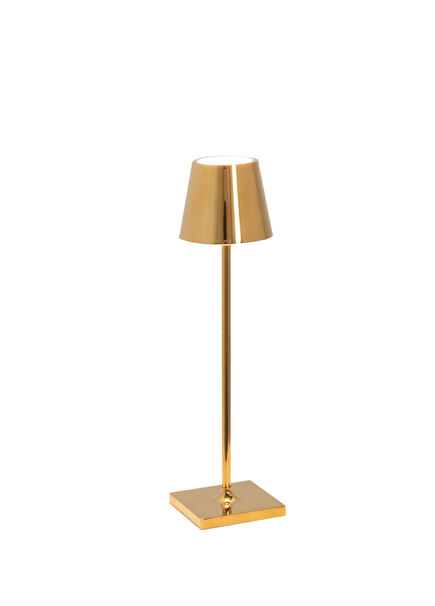Poldina Altın Rengi Micro Şarjlı Led Masa Lambası