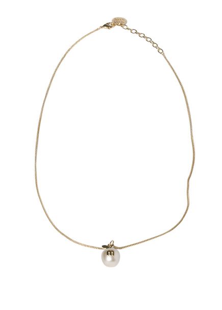 Gold Color Silver Metal Women's Necklace With Pendant