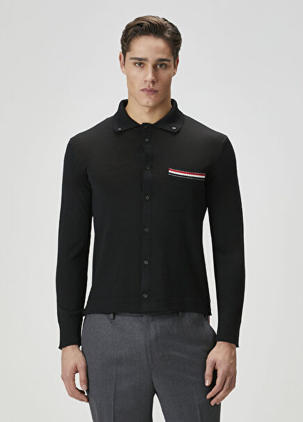 Siyah Yün Triko Hırka