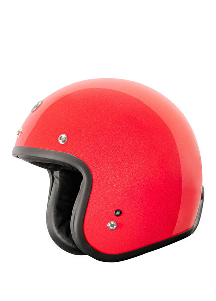 T-50 Del Mar Kırmızı Açık Unisex Motosiklet Kaskı 