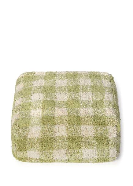 Vichy Matcha Children's Room Pouf