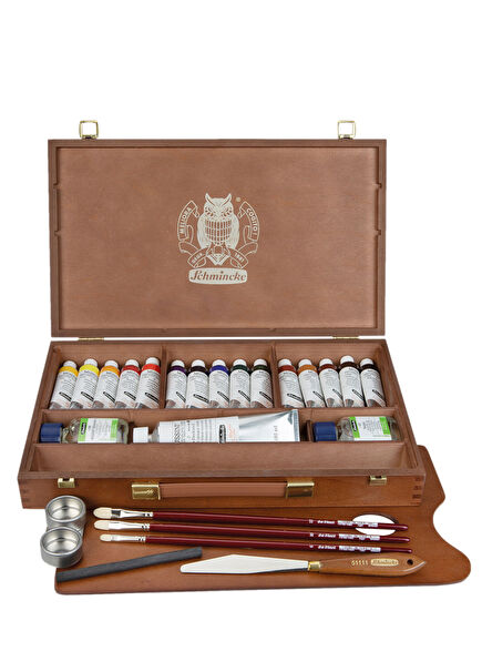 Mussini Ahşap Kutu Yağlı Boya Seti 15x35 ml  