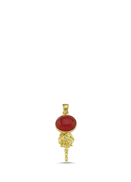 Roza Mystica Red 24K Gold Micron Plated Women's Earrings