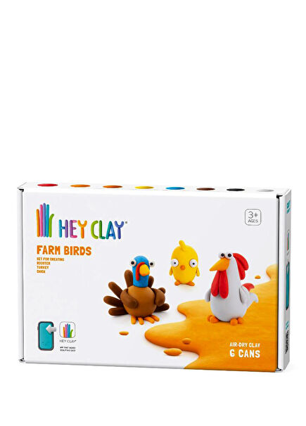Farm Birds 6-Pack Air-Dry Clay