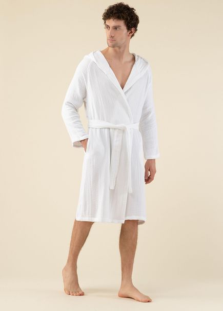 Armin White Unisex Bathrobe