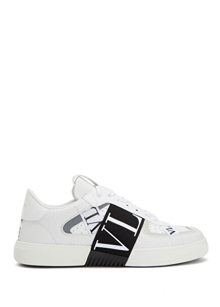 Vl7Tn Black White Men's Leather Sneakers