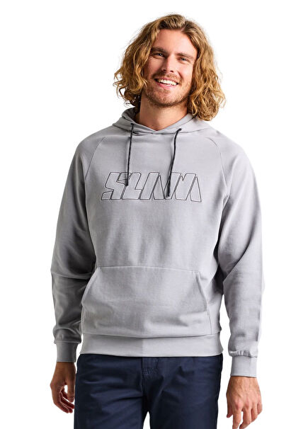Gray Hooded Men's Sweatshirt
