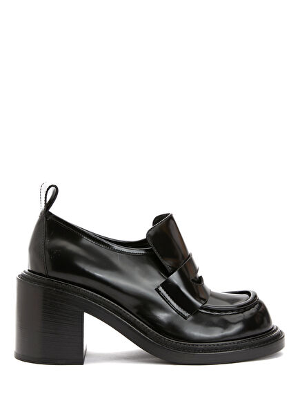 Olivia Black Leather Pump