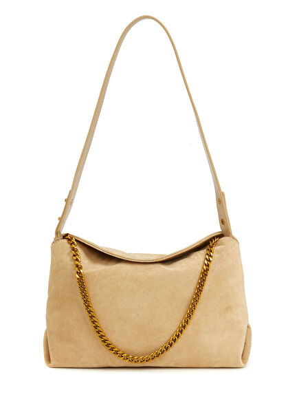 Bej Kadın Deri Çanta