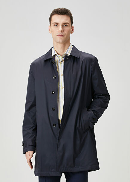Navy Blue Overcoat