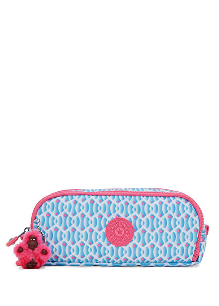 Gitroy Blue Patterned Large Size Pencil Case