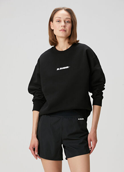 Siyah Logolu Sweatshirt
