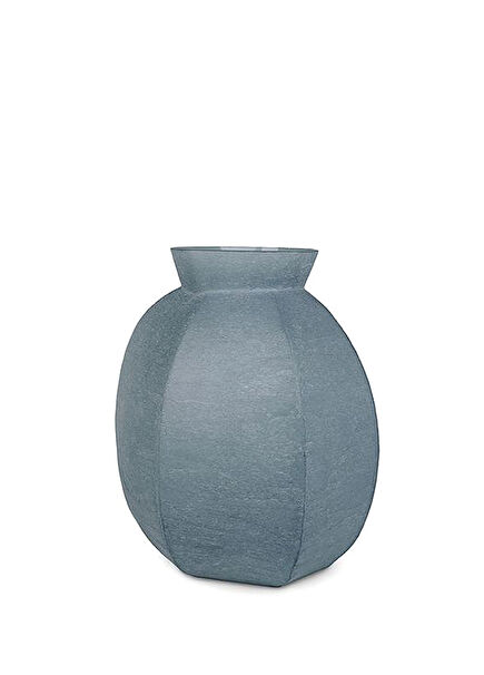 Karakol Round Indigo Glass Decorative Object