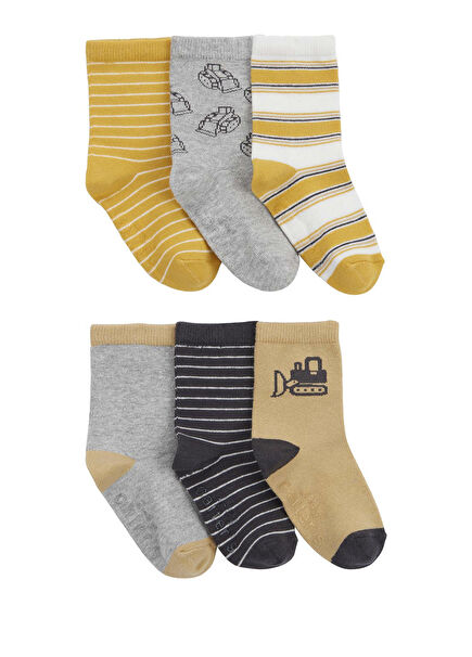 Cotton Little Boys' 6-Pack Socks