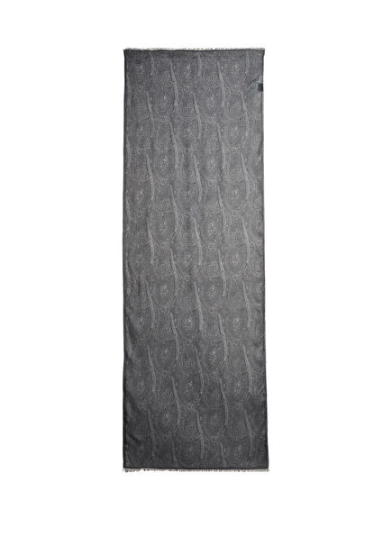 Anthracite Patterned Men's Scarf