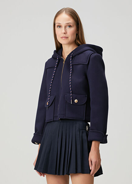 Dorian Navy Hooded Jacket