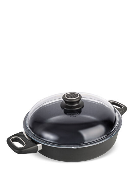Evo Black Cast Aluminum Flat Pot 26 cm