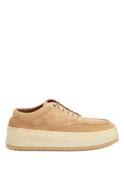 Light Brown Men's Leather Sneakers