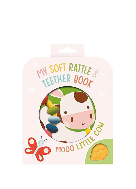 My Soft Rattle and Teether: Moo! Cow Çocuk Yabancı Dil Kitabı