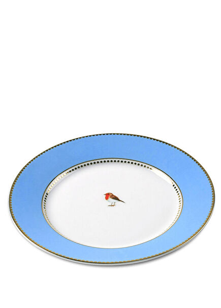 Love Birds Blue Cake Platter