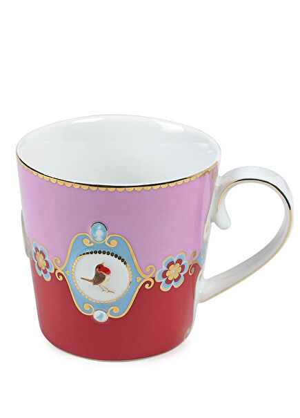 Love Birds Kırmızı Pembe Mug