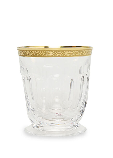 Transparent Gold Patterned Crystal Glass
