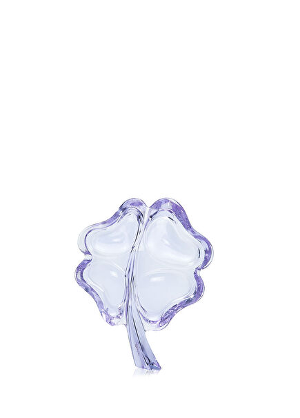 Mavi Yonca Formlu Kristal Kağıt Ağırlığı