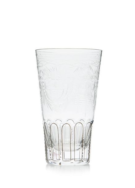 Desenli Kristal Bardak