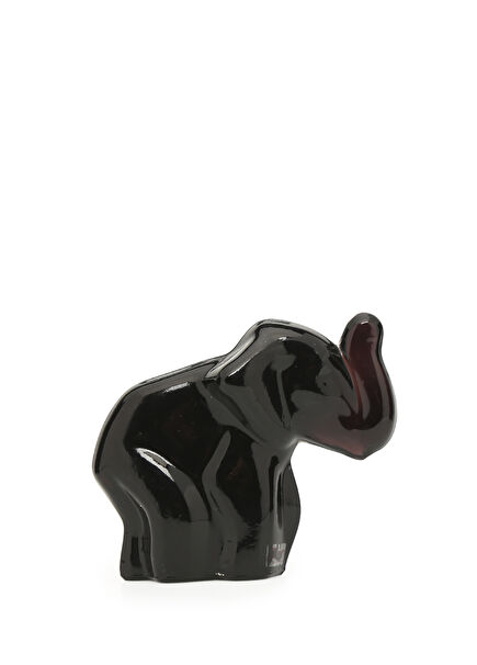 Transparent Elephant Shaped Crystal Sculpture