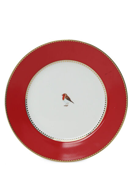 Love Birds Red Cake Plate 17 cm