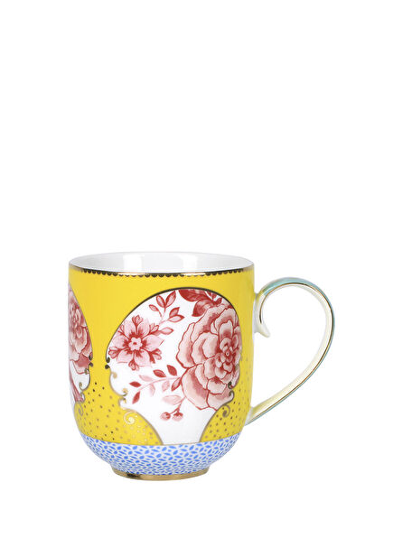 Royal Sarı Çiçek Desenli Mug