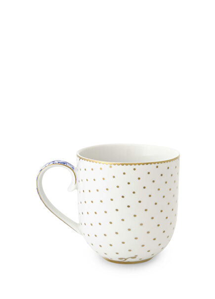 Royal Beyaz Altın Puantiyeli Mug