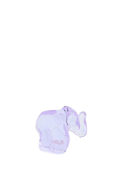 Purple Elephant Shaped Crystal Object