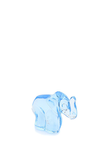 Blue Elephant Shaped Crystal Object