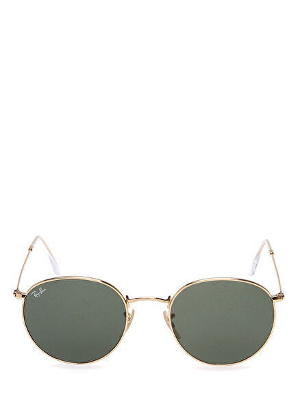 Siyah Yuvarlak Formlu Unisex Güneş Gözlüğü